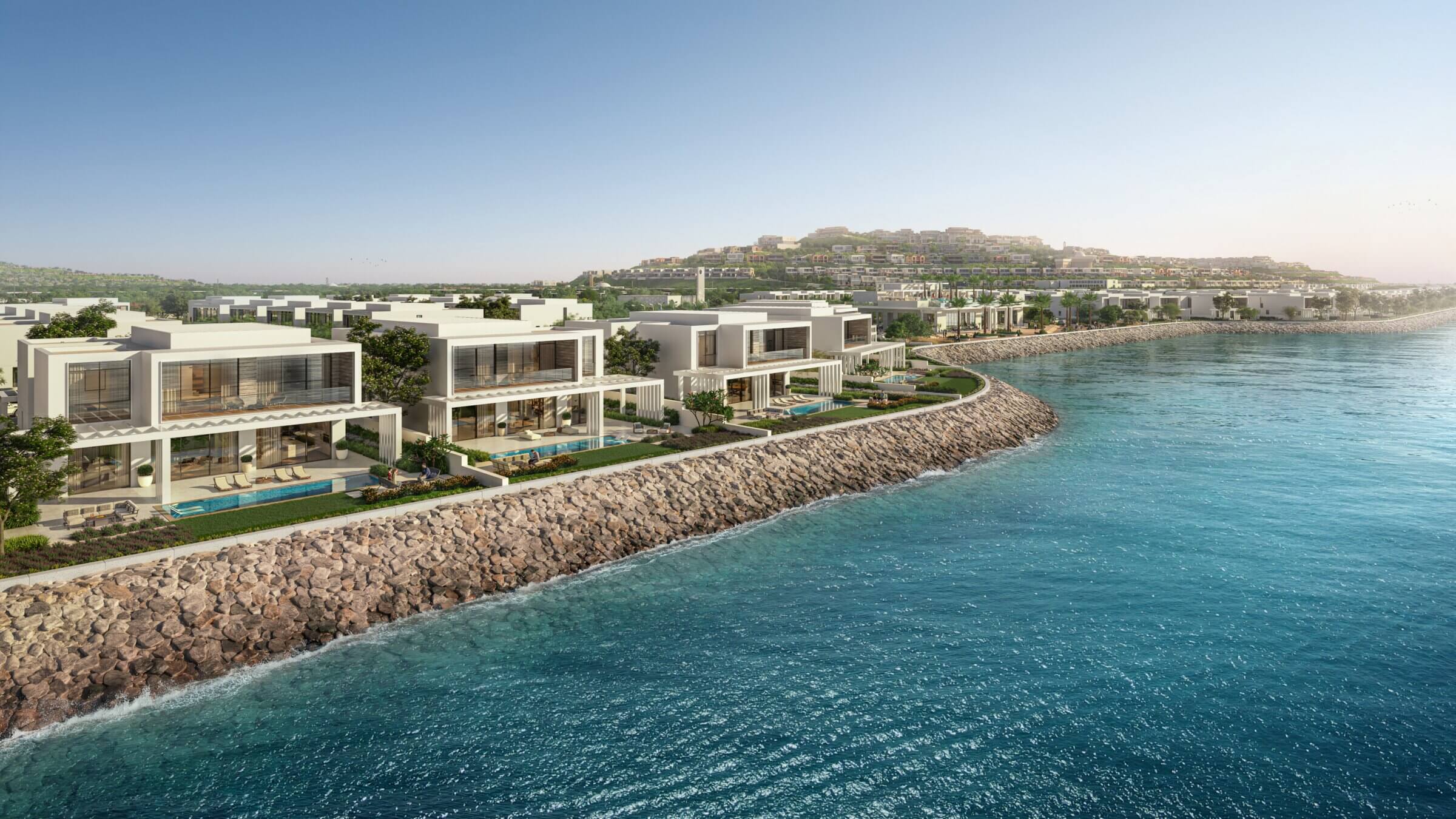Waterfront villa community in Dubai